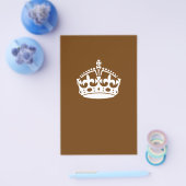 Calm Crown auf Schokoladenbraun behalten Flyer (Einzeln)