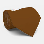 Calm Crown auf Schokoladenbraun behalten Krawatte (Gerollt)