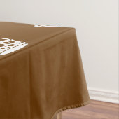 Calm Crown auf Schokoladenbraun behalten Tischdecke (Beispiel)