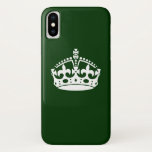 CALM CROWN behalten auf Forest Green anpassen Case-Mate iPhone Hülle<br><div class="desc">Ein Behieltest im Stil einer ruhigen Krone auf einem soliden,  grünen Akzent im Wald,  können Sie individuell anpassen,  wenn Sie möchten,  mit etwas Text. Verwenden Sie den Link "Diesen Designer Gefragt",  um uns mit Ihren speziellen Designanfragen oder für Hilfe bei Ihren Anpassungsbedürfnissen zu kontaktieren.</div>