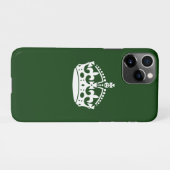 CALM CROWN behalten auf Forest Green anpassen iPhone Hülle (Rückseite (Horizontal))