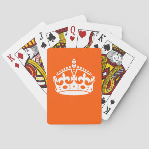 CALM CROWN behalten auf Orange Anpassen Spielkarten