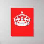 CALM CROWN behalten auf Red Customization Dies Leinwanddruck (Vorderseite)