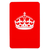 CALM CROWN behalten auf Red Customization Dies Magnet (Vertikal)