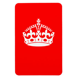 CALM CROWN behalten auf Red Customization Dies Magnet