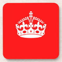 CALM CROWN behalten auf roter Dekoration