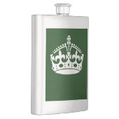 CALM CROWN behalten, wenn dies auf Green Customizi Flachmann (Rechts)