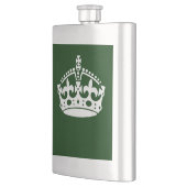 CALM CROWN behalten, wenn dies auf Green Customizi Flachmann (Links)