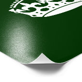 CALM CROWN behalten, wenn dies auf Green Customizi Fotodruck (Ecke)