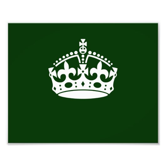 CALM CROWN behalten, wenn dies auf Green Customizi Fotodruck (Vorne)