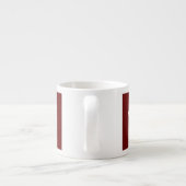 Calm Crown Burgundy Red Accent behalten Espressotasse (Rückseite)