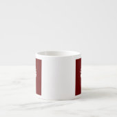 Calm Crown Burgundy Red Accent behalten Espressotasse (Vorderseite)