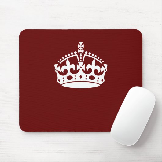 Calm Crown Burgundy Red Accent behalten Mousepad (Mit Mouse)