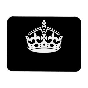 CALM CROWN Icon auf Black Customizing BEHALTEN Magnet