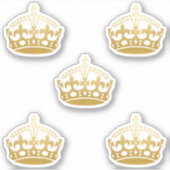 Calm Crown in Imitate Gold behalten Aufkleber (Vorderseite)