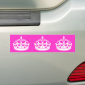 CALM CROWN Royal Icon auf Pink behalten Anpassen Autoaufkleber (Auf Auto)