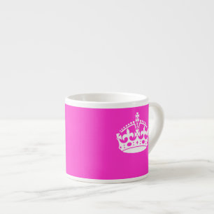 CALM CROWN Royal Icon auf Pink behalten Anpassen Espressotasse