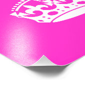CALM CROWN Royal Icon auf Pink behalten Anpassen Fotodruck (Ecke)