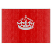 CALM CROWN Symbol auf Feuer rot behalten Anpassen Schneidebrett (Vorderseite)