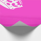 CALM-CROWN-Symbol auf Hot-Pink-Dekoration behalten Geschenkpapier (Ecke)
