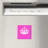 CALM-CROWN-Symbol auf Hot-Pink-Dekoration behalten Magnet (In Situ (Geschirrspüler))