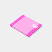 CALM-CROWN-Symbol auf Hot-Pink-Dekoration behalten Post-it Klebezettel (angewinkelt)