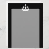 CALM-CROWN-Symbol auf Schwarz behalten (Vorne/Hinten)