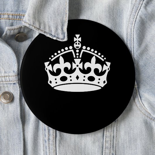 CALM-CROWN-Symbol auf Schwarz behalten Diese Einst Button (Beispiel)