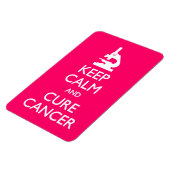 Calm Cure Cancer behalten Magnet (Linke Seite)