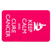 Calm Cure Cancer behalten Magnet (Horizontal)