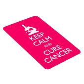 Calm Cure Cancer behalten Magnet (Rechte Seite)