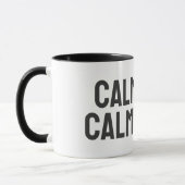 Calm Dog Calm Home – Minimal Conscious Dog Owners Tasse (Links)