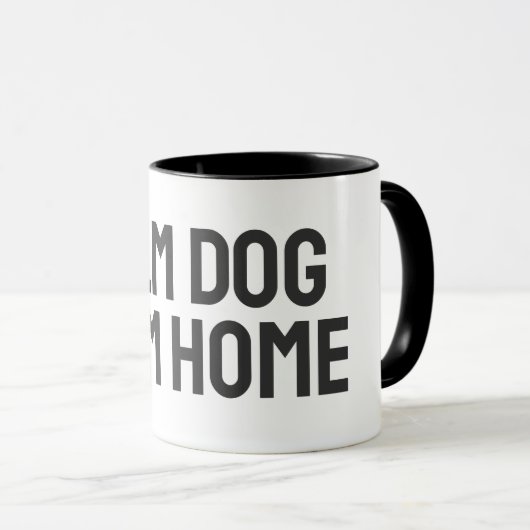 Calm Dog Calm Home – Minimal Conscious Dog Owners Tasse (VorderseiteRechts)