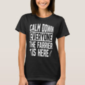 Calm Down Everyone Blacksmithing Forging Metalwork T-Shirt (Vorderseite)