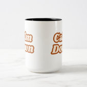 Calm Down Zweifarbige Tasse (Mittel)