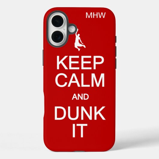 Calm & Dunk behalten Es benutzerdefinierte Monogra Case-Mate iPhone Hülle (Rückseite)