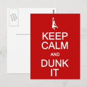 Calm & Dunk It Postcard behalten, anpassen Postkarte (Vorne/Hinten)