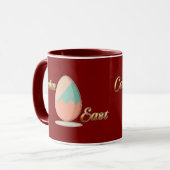Calm Easter – Aesthetic Egg Art - caneca Tasse (Vorderseite Links)