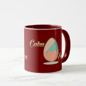 Calm Easter – Aesthetic Egg Art - caneca Tasse (VorderseiteRechts)