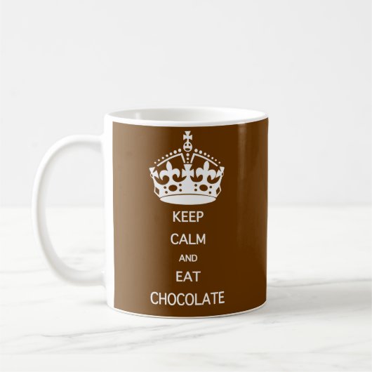 CALM-EAT-SCHOKOLADE behalten Kaffeetasse (Links)