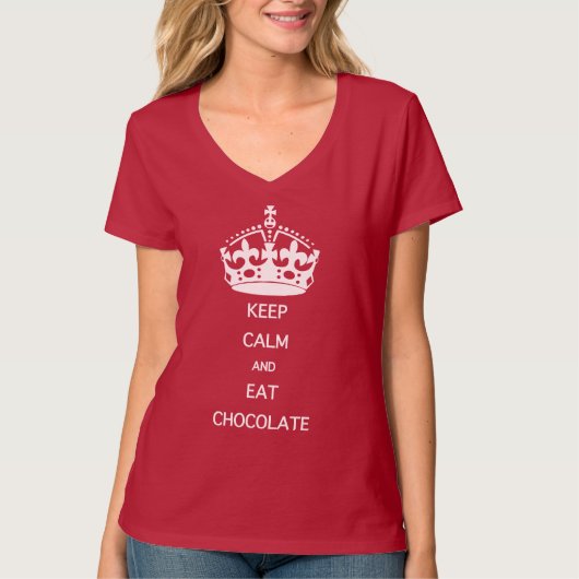 CALM-EAT-SCHOKOLADE behalten T-Shirt (Vorderseite)