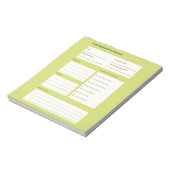 Calm Evening Routine Planner Notizblock (Rotiert)