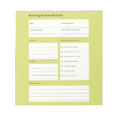 Calm Evening Routine Planner Notizblock (Vorderseite)