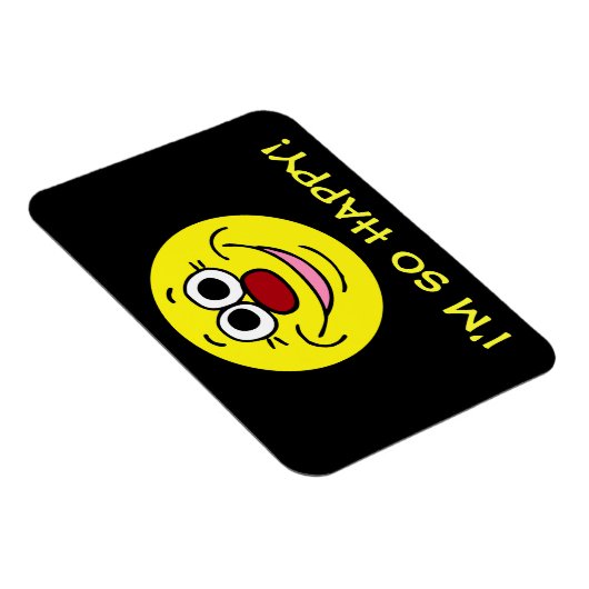 Calm Face Grumpey Magnet (Rechte Seite)