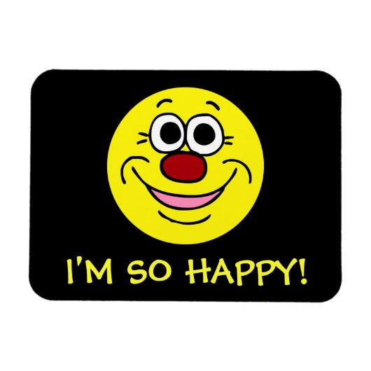 Calm Face Grumpey Magnet (Horizontal)