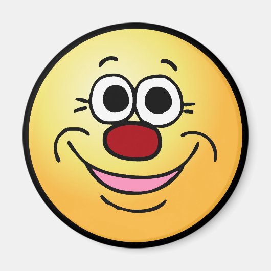 Calm Face Grumpey Magnet (Vorne)