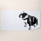 Calm Finds a Seat Strandtuch (Vorderseite)