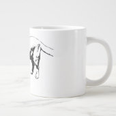 Calm Focus in Monochrome Jumbo-Tasse (Rechts)