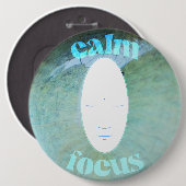 Calm Focus Meditationsleiter Button (Vorne & Hinten)