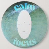 Calm Focus Meditationsleiter Button (Vorderseite)